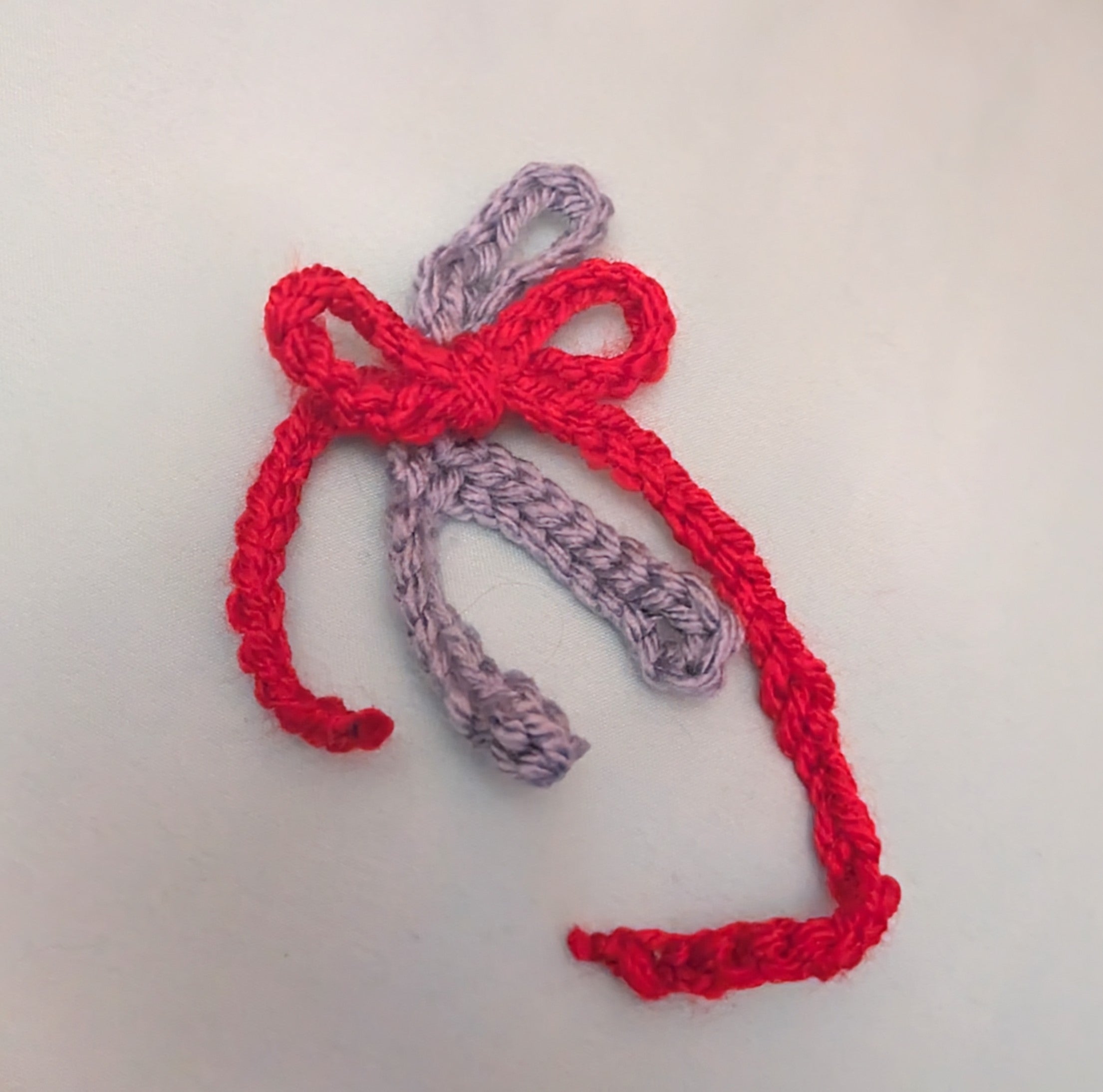 Crochet Wishbone Keychain