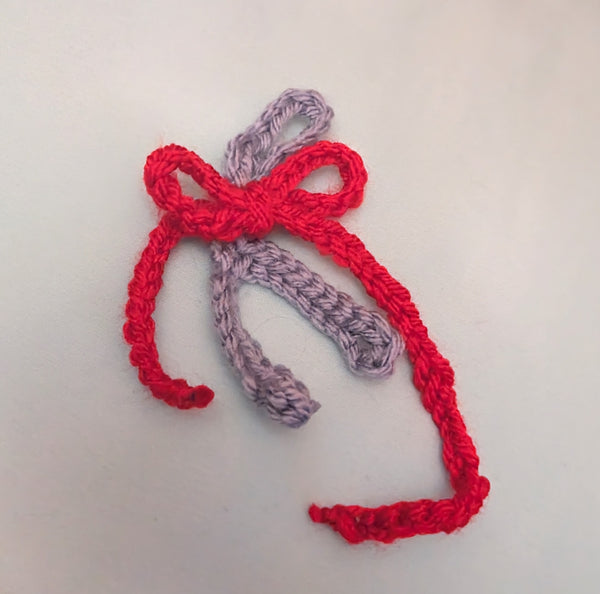 Crochet Wishbone Keychain